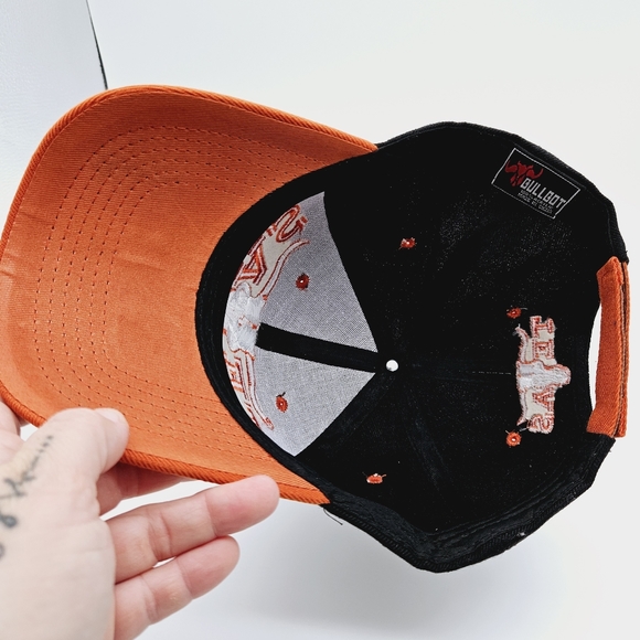 BULLBOT | Texas longhorn embroidered adjustable cap hat - Picture 6 of 7